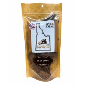 Beef Lung dog treats from Bar46 Farms