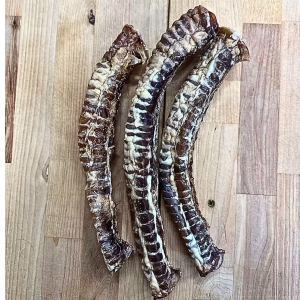 Beef trachea dog treats from Bar46 Farms